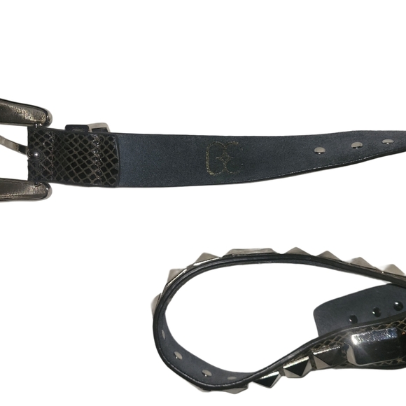 Brown Faux Snakeskin Look Belt - Picture 3 of 5